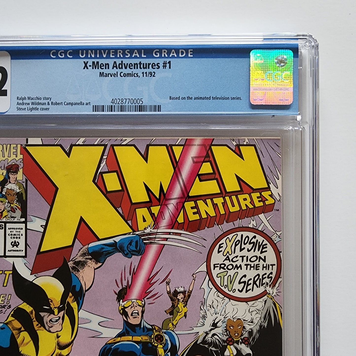 CGC 9.2 X-Men Adventures #1 11/92 Based on Animated Series