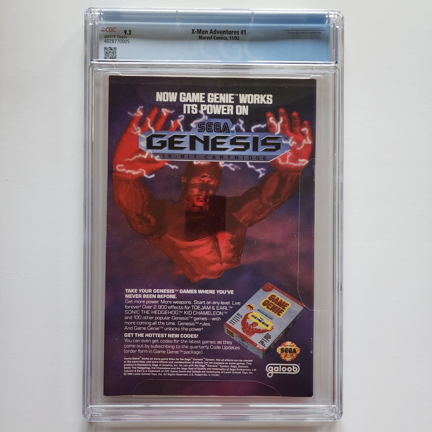 CGC 9.2 X-Men Adventures #1 11/92 Based on Animated Series