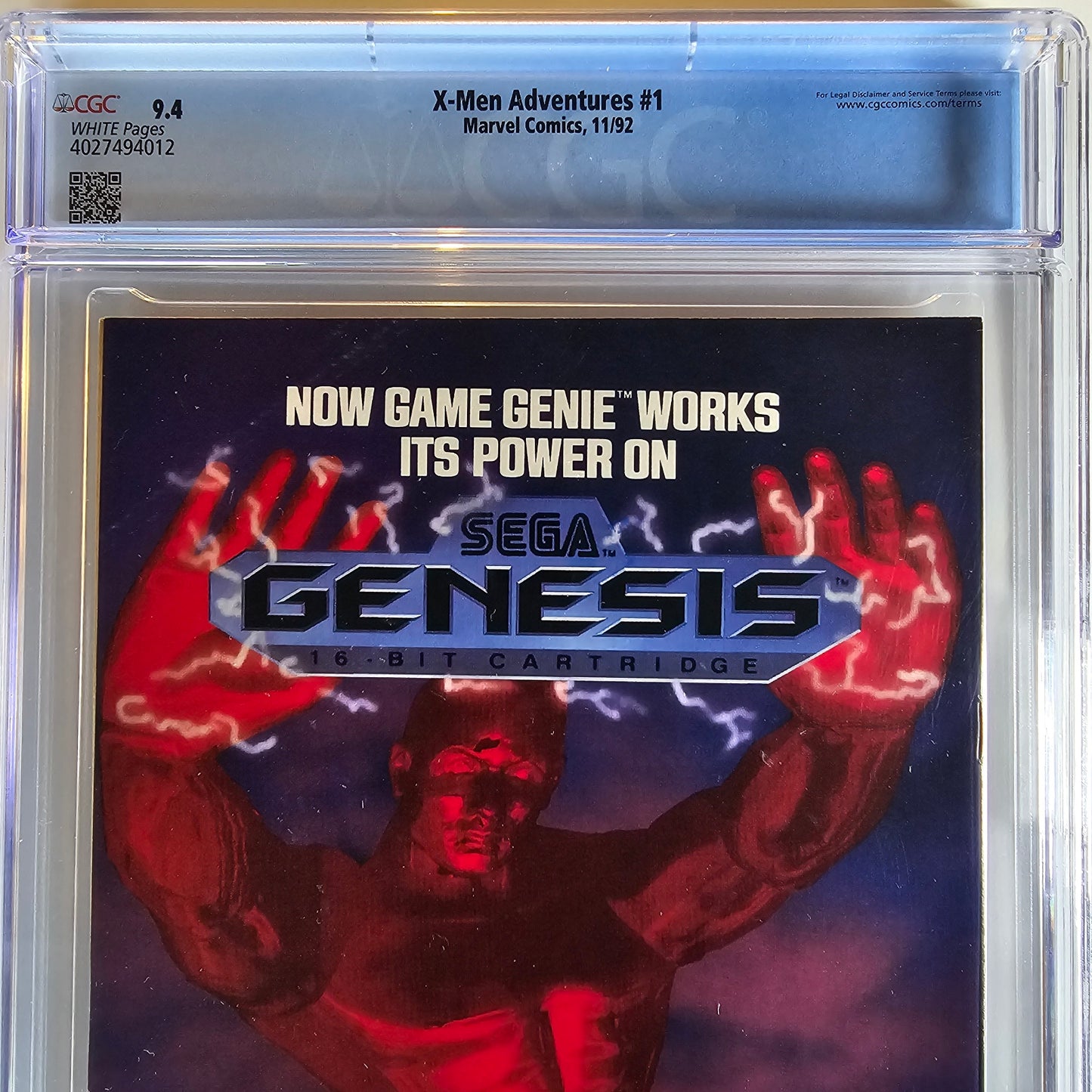 CGC 9.4 X-Men Adventures #1 11/92 Based on Animated Series