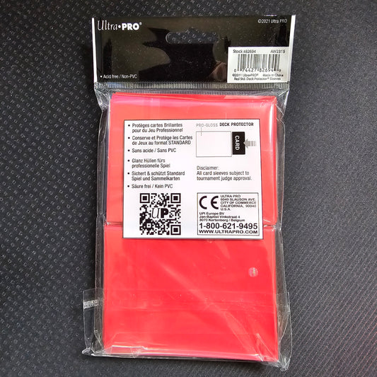 Ultra Pro Deck Protector Pack: Red Solid 100ct