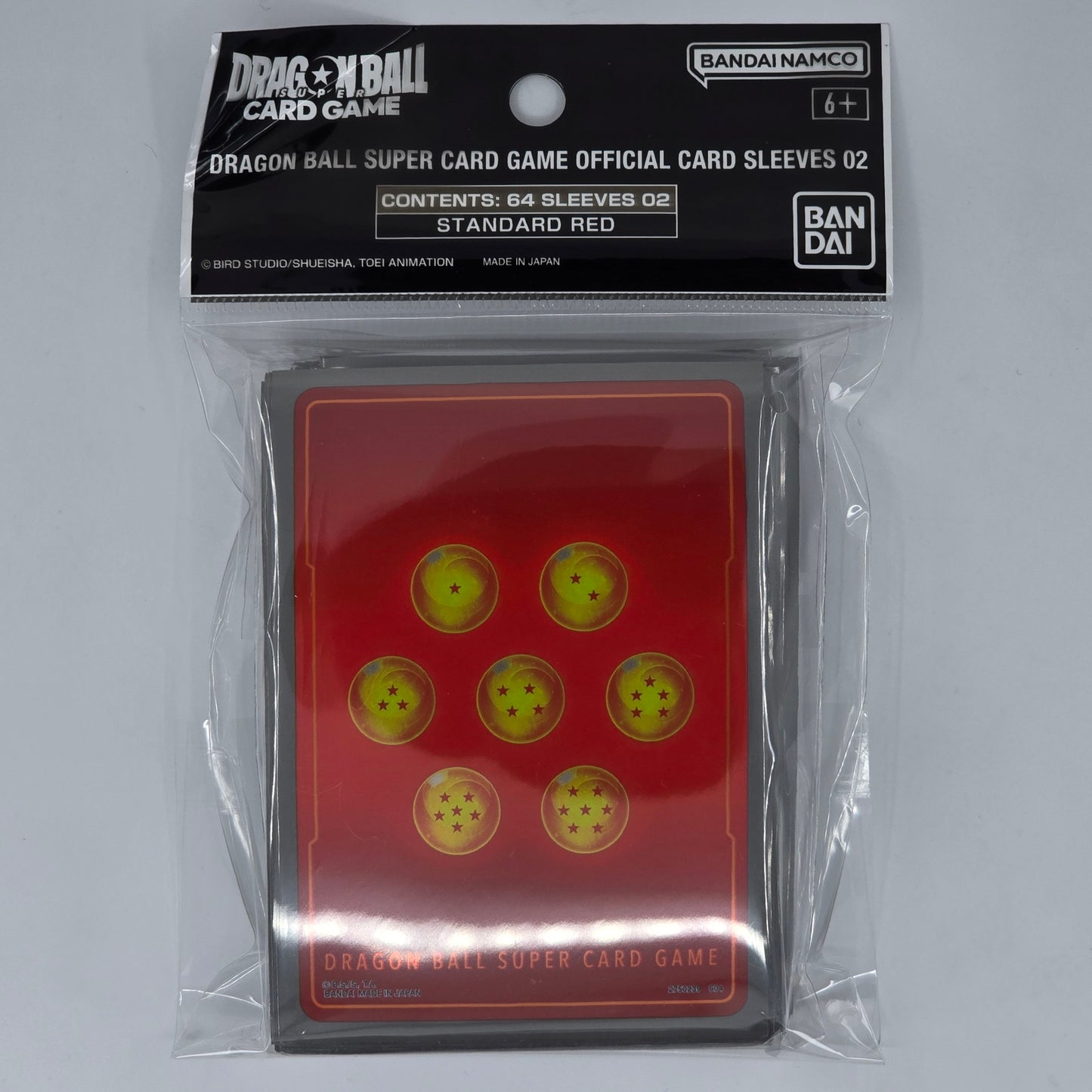 Red Standard Dragon Ball Super TCG: Official Sleeves 02