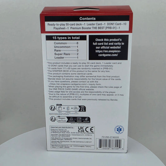 ENGLISH One Piece TCG: Red Edward Newgate ST-15 Starter Deck