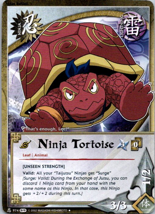 Ninja Tortoise Ninja 974 Uncommon S19 Path of Pain Naruto CCG
