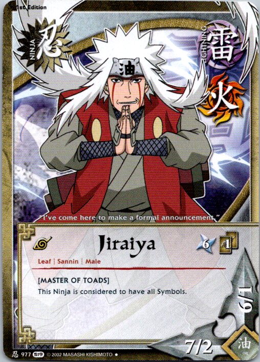 Jiraiya Ninja 977 Uncommon S19 Path of Pain Naruto CCG