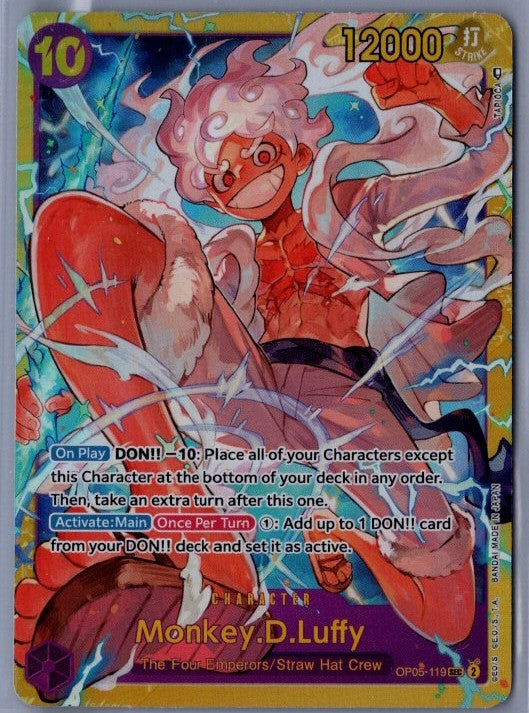 Monkey D Luffy OP05-119 Secret Rare Awakening of the New Era One Piece