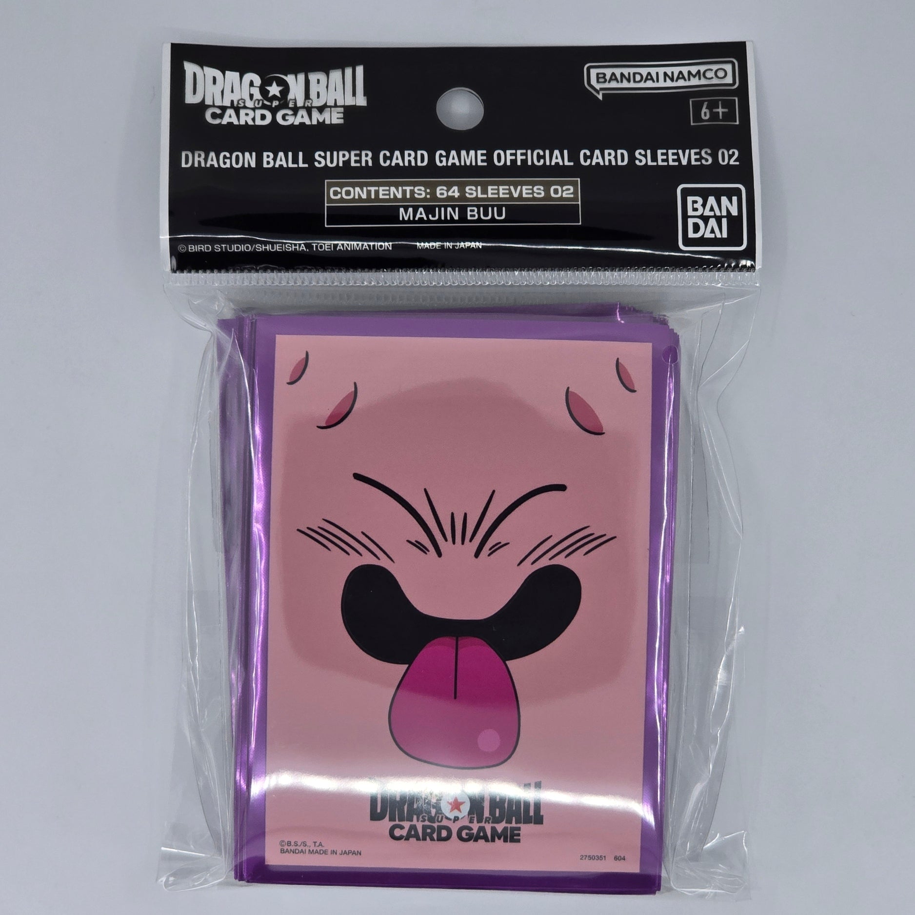 dragon ball super card game sleeves Dragon Ball Super Fusion World Official Card Sleeves 02 (Majin Buu)