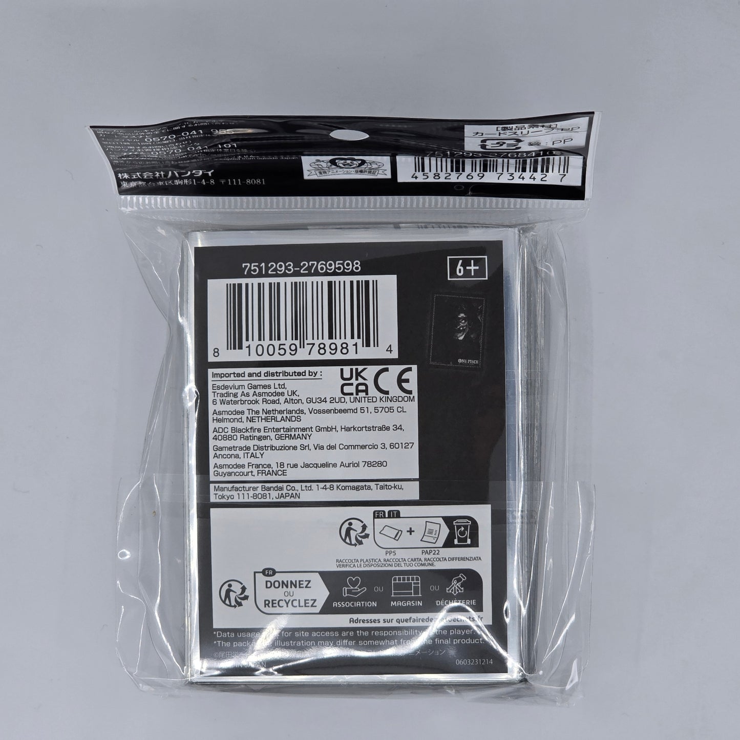 Marshall D Teach One Piece TCG: Official Sleeves Limited Edition Vol 3 Back