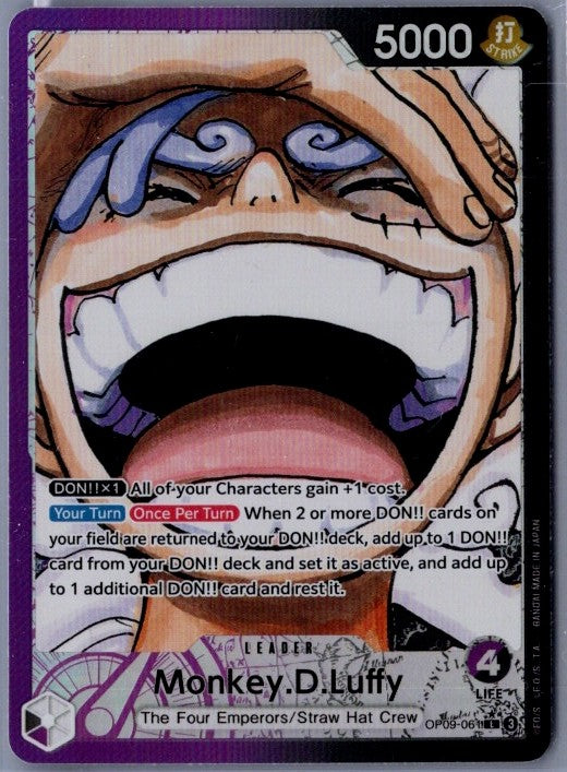 Monkey. D. Luffy OP09-06 Alternate Art Emperors in the New World One Piece Front