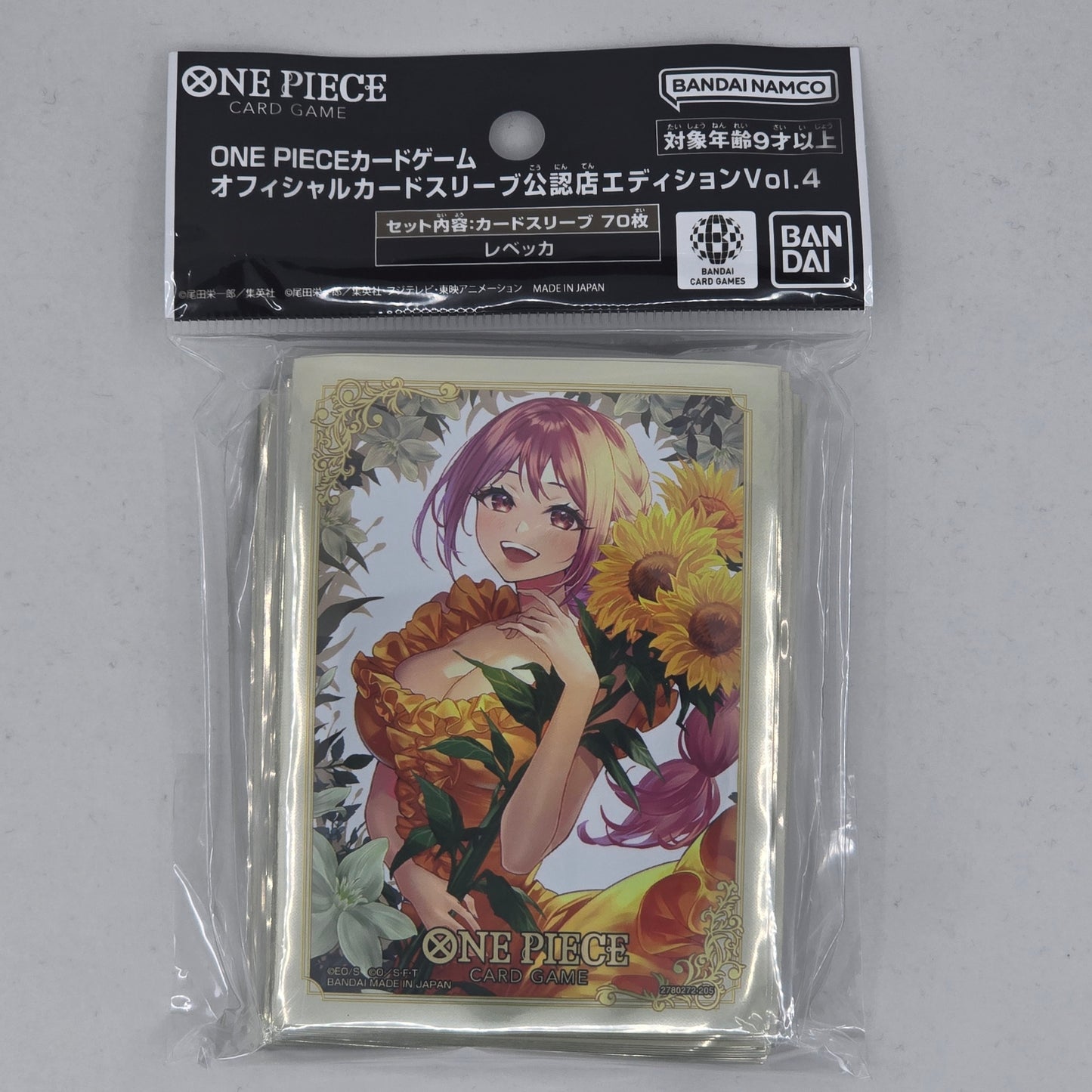 Rebecca One Piece TCG: Official Sleeves Limited Edition Vol 4 Front