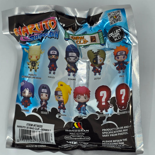 Naruto Series 7 3D Foam Bag Clip Blind Pack