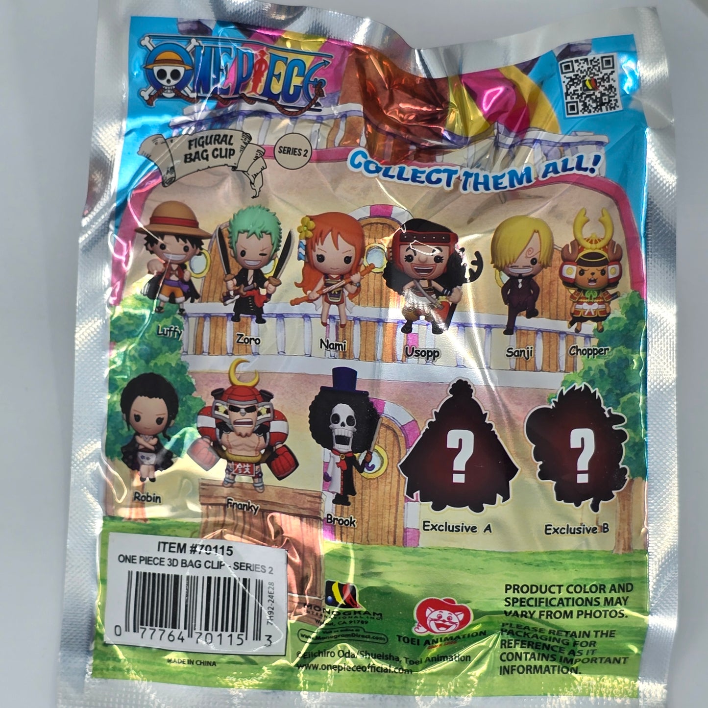 One Piece Series 2 3D Foam Bag Clip Blind Pack