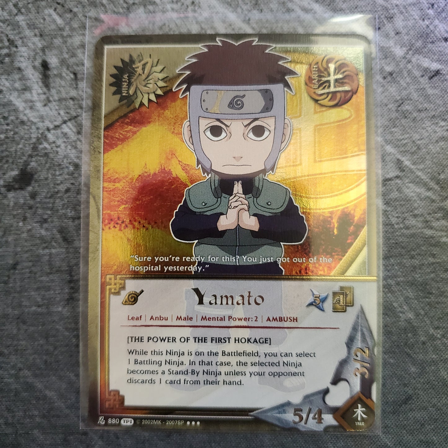 Yamato 880 Super Rare TP1 Naruto CCG