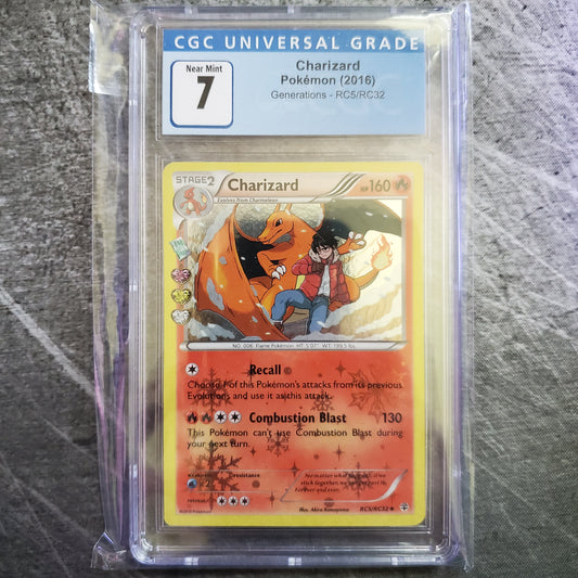 CGC 7 Charizard RC5 Holo Pokemon Generations