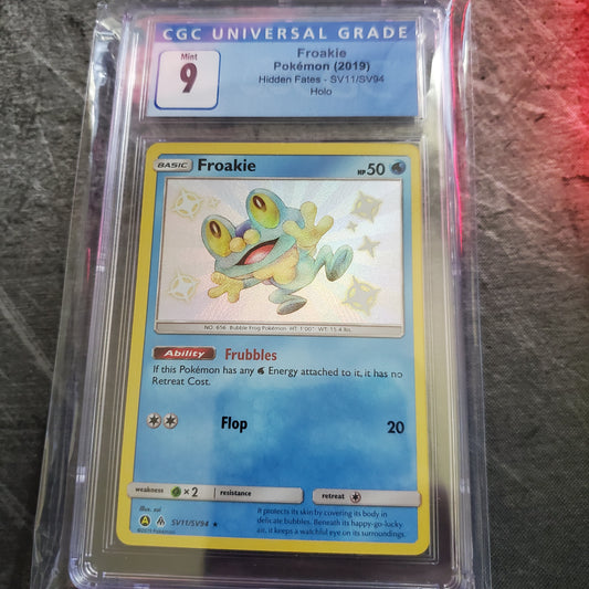 CGC 9 Froakie SV11 Holo Pokemon Hidden Fates