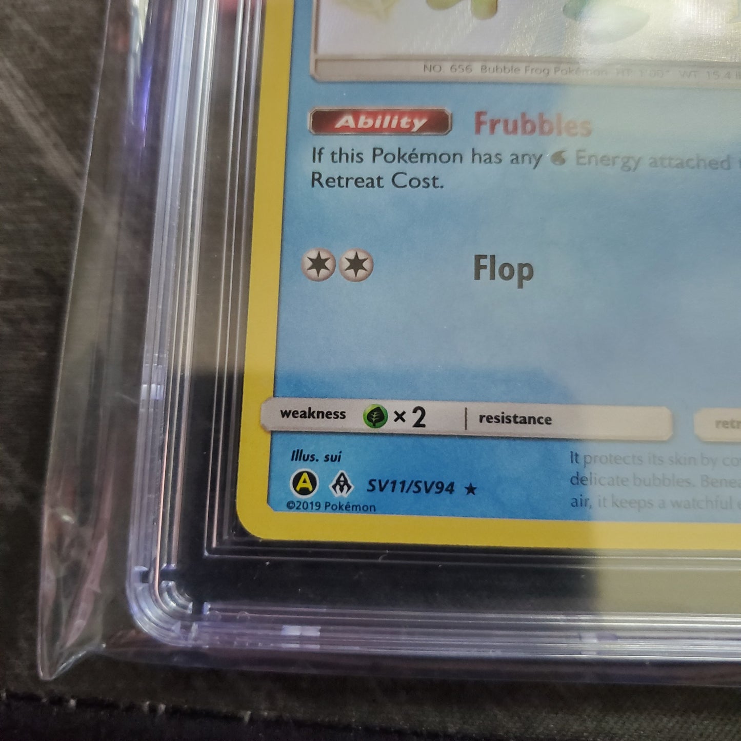 CGC 9 Froakie SV11 Holo Pokemon Hidden Fates