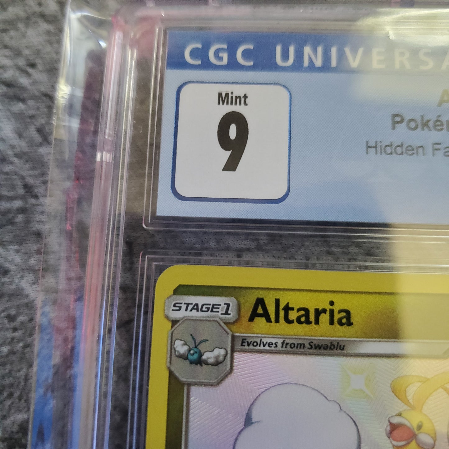 CGC 9 Altaria SV37 Holo Pokemon Hidden Fates