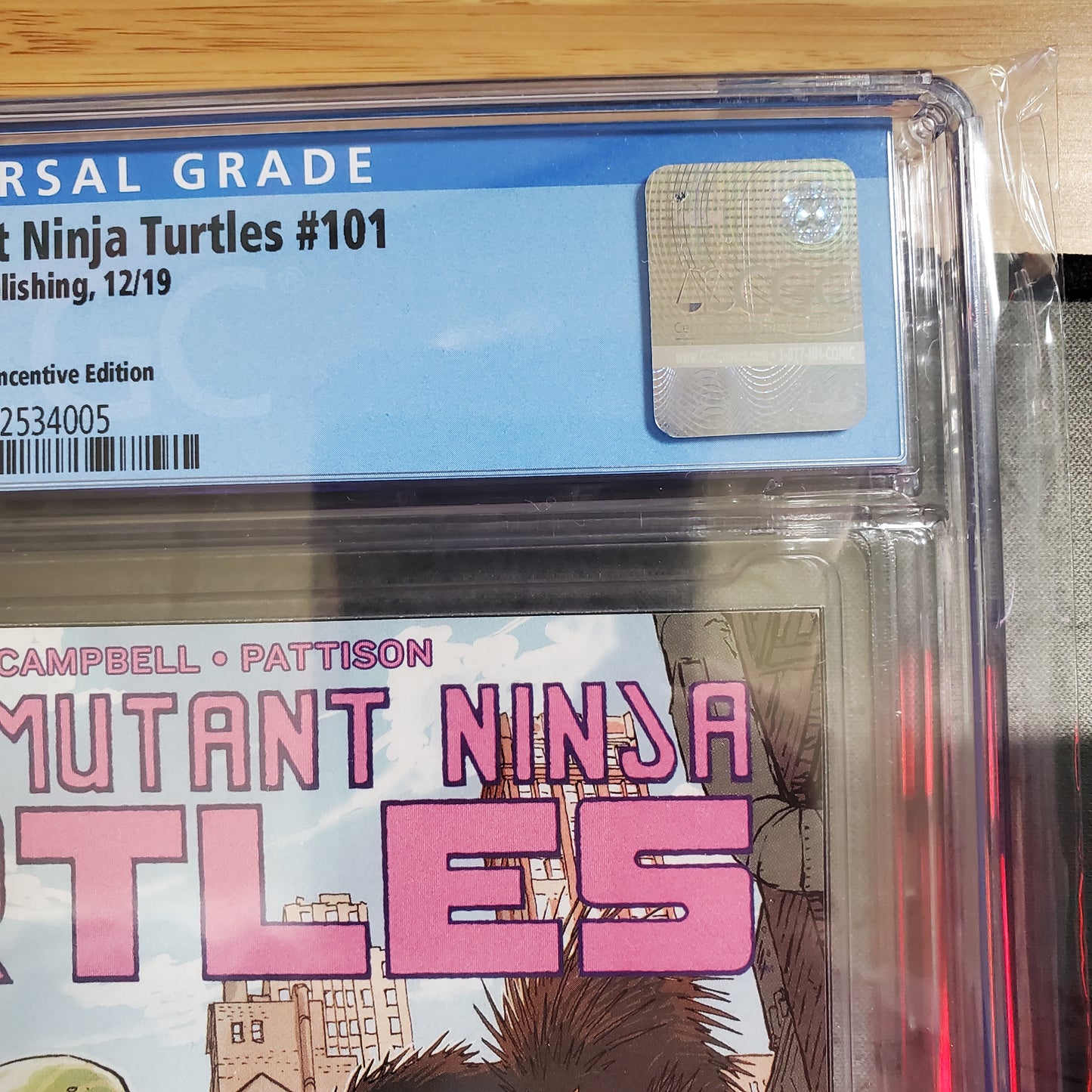 CGC 9.8 Teenage Mutant Ninja Turtles #101 IDW Publishing Retailer Incentive Edition