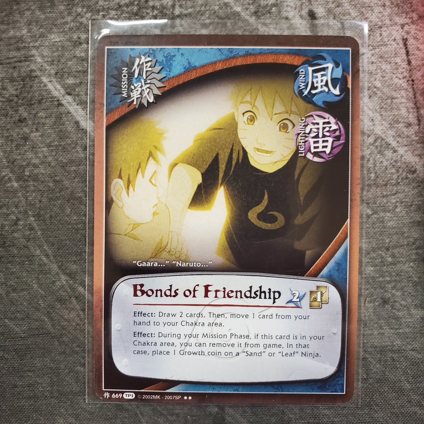 Bonds of Friendship 669 Rare TP1 1st Edition Naruto CCG