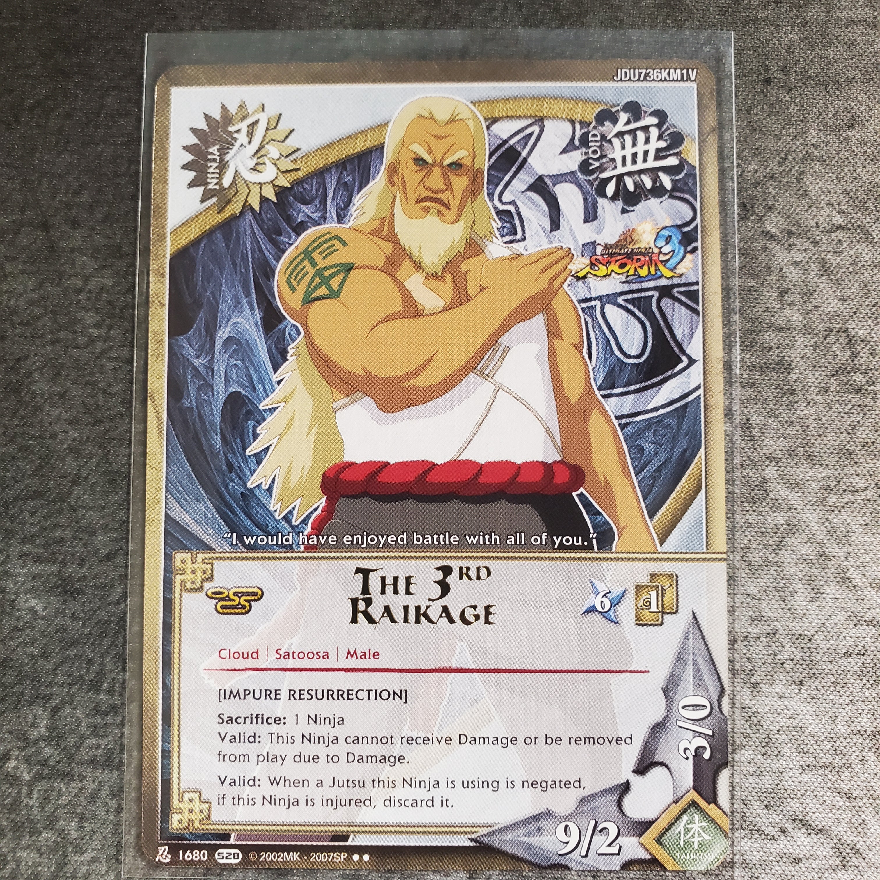 The 3rd Raikage [Impure Resurrection] 1680 Rare S28 Ultimate Ninja