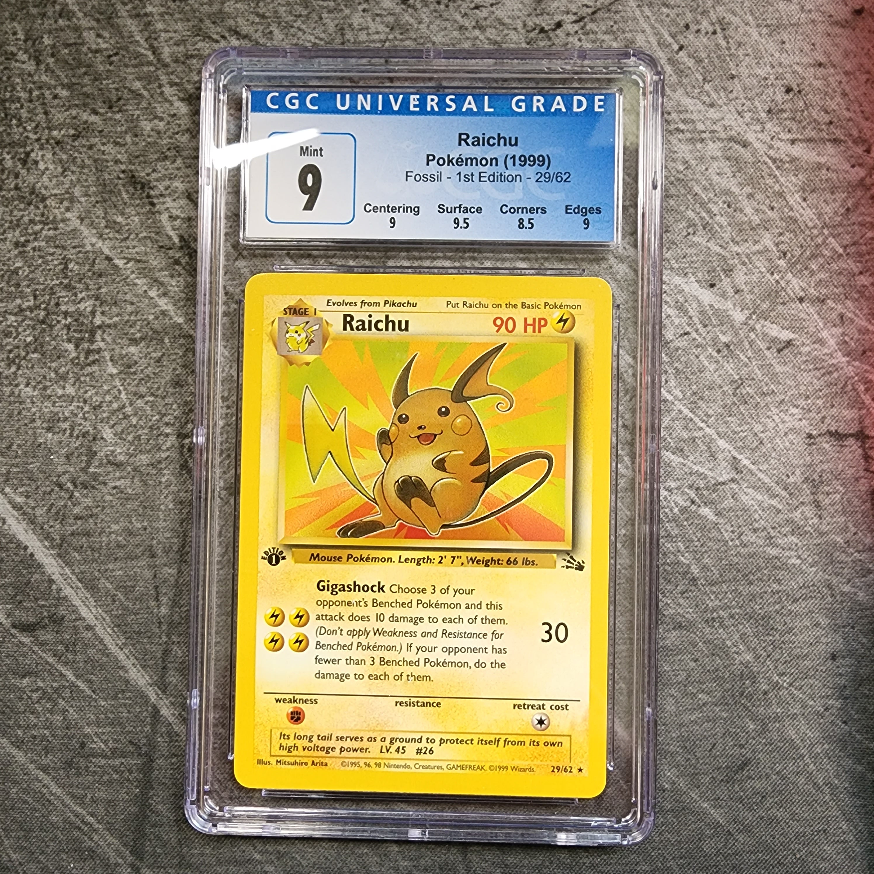 Zapdos 30/62 Fossil Set RARE Pokemon Card Non Holo