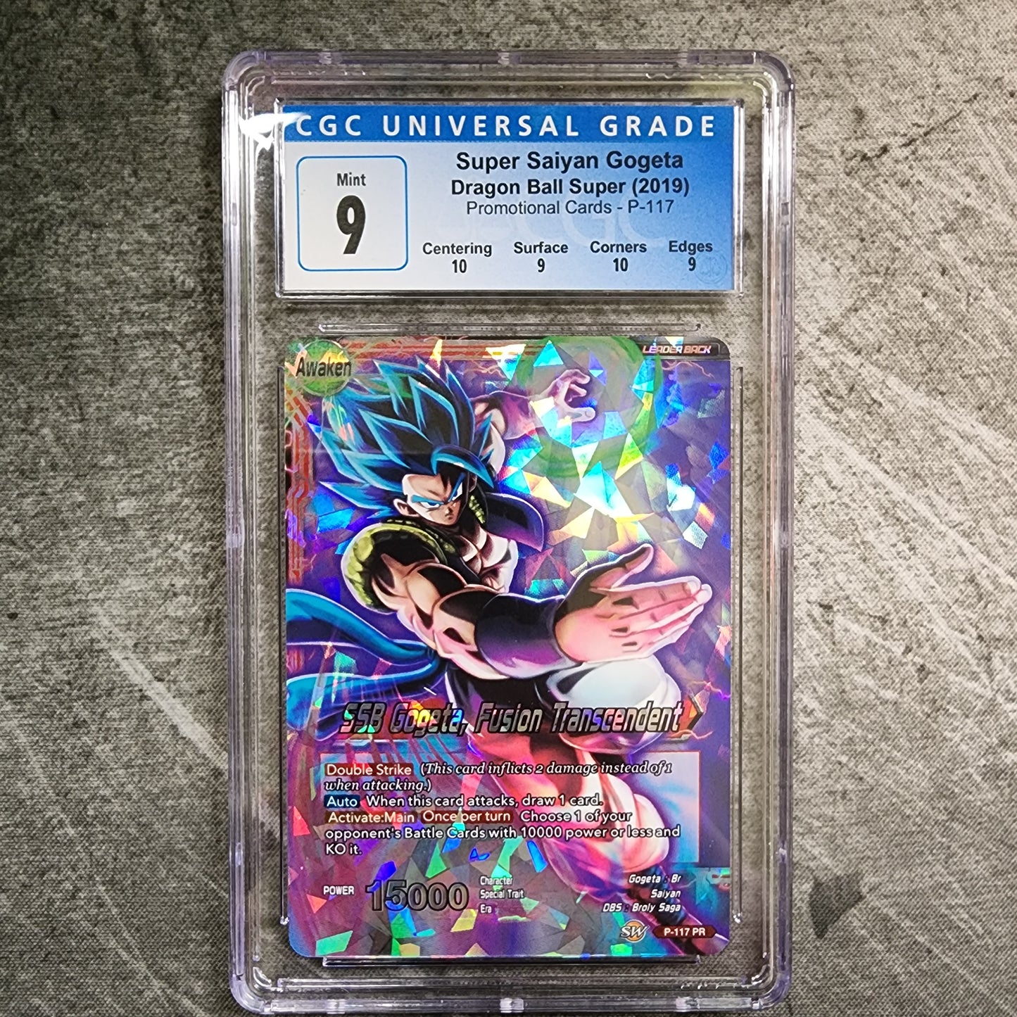 CGC 9 Super Saiyan Gogeta P-117 Dragon Ball Super Promotional Cards