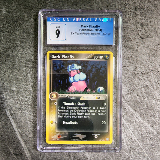 CGC 9 Dark Flaaffy 33/109 Uncommon Pokemon EX Team Rocket Returns