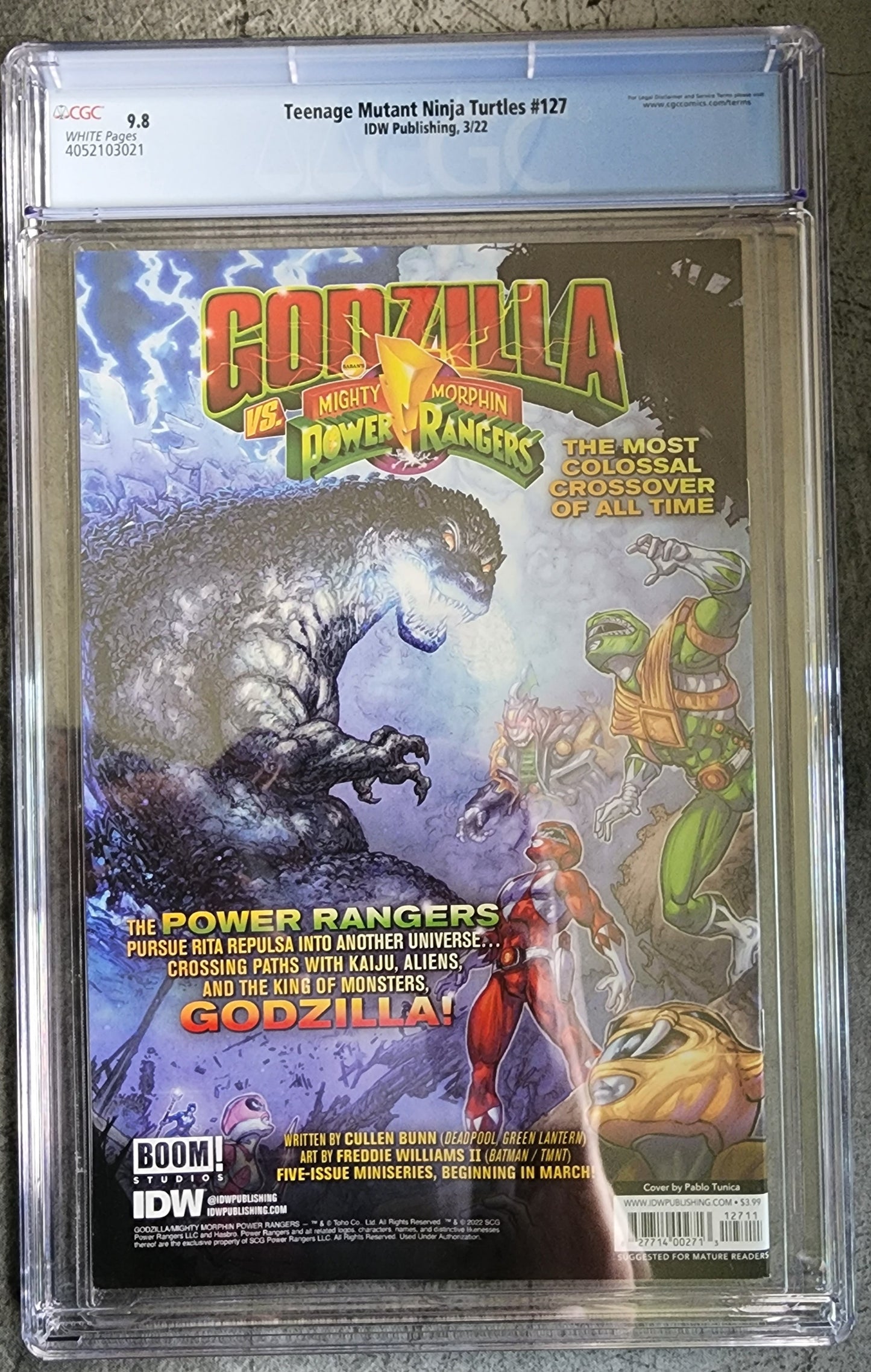CGC 9.8 Teenage Mutant Ninja Turtles #127 Cover A Pablo Tunica cover
