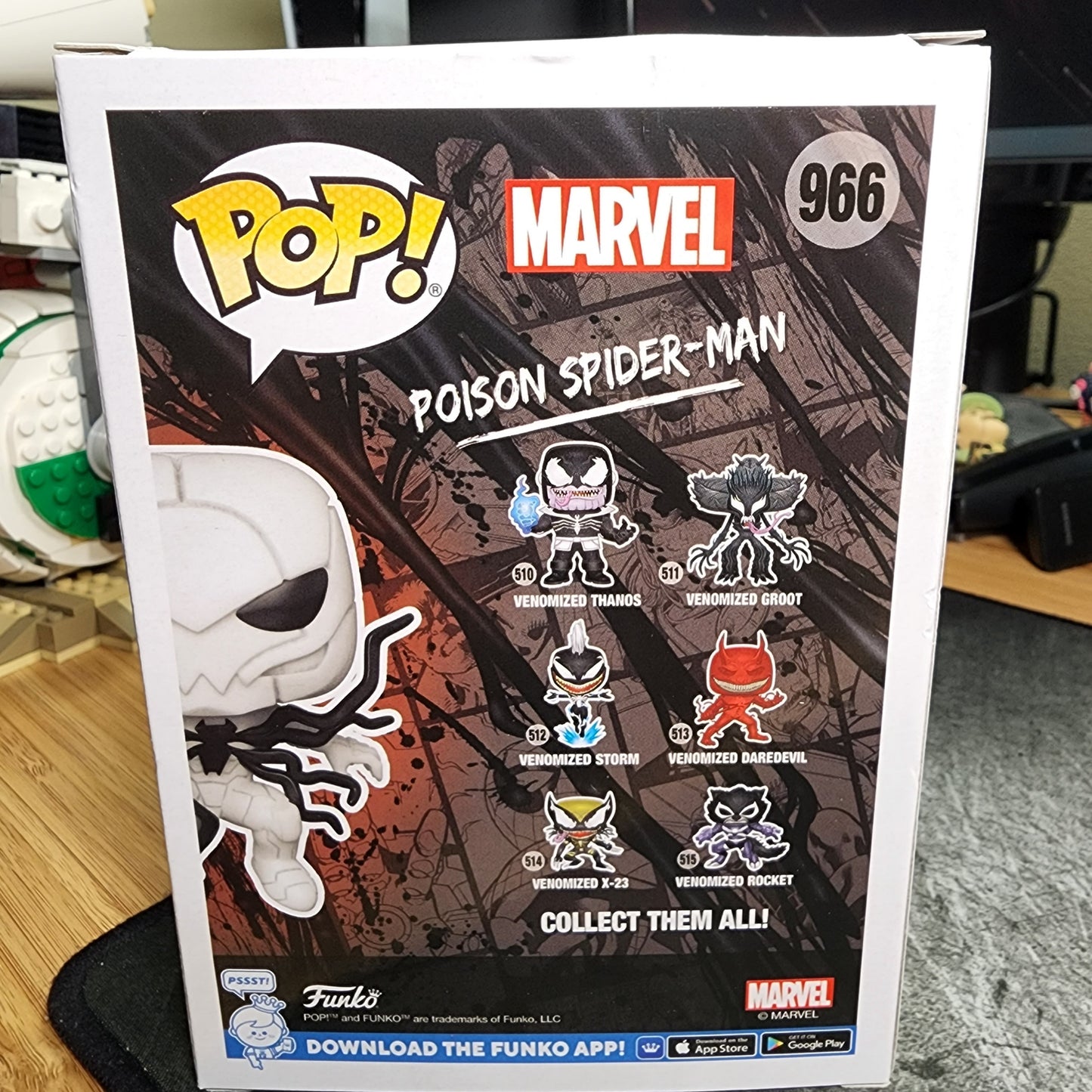 Poison Spiderman 966 Entertainment Earth Exclusive Venom Funko Pop! Vinyl Figure