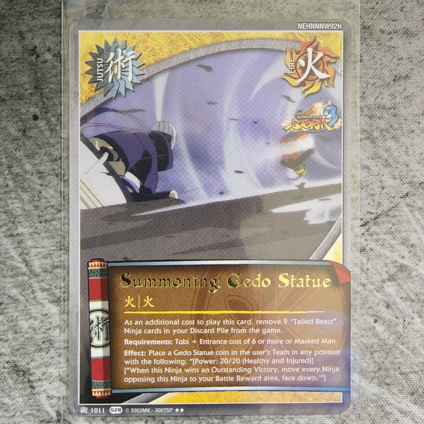 Summoning Gedo Statue Jutsu 1011 Rare S28 Ultimate Ninja Storm 3 Naruto CCG