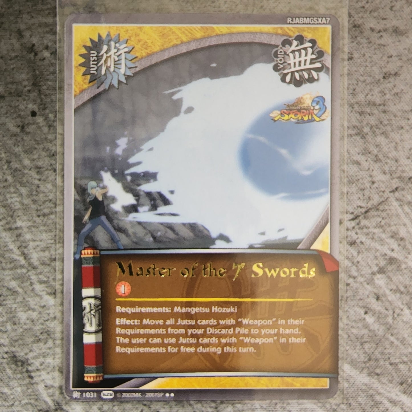 Master of the 7 Swords Jutsu 1031 Rare S28 Ultimate Ninja Storm 3 Naruto CCG