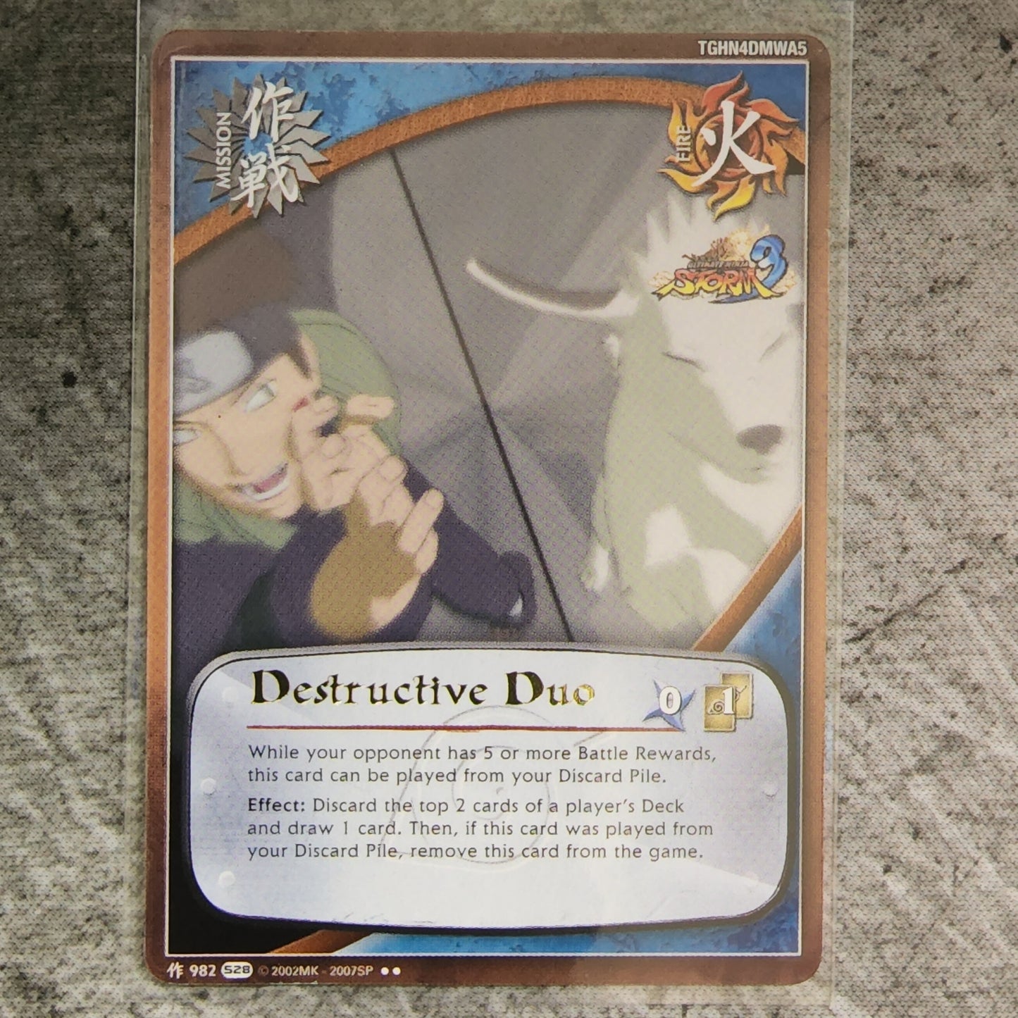 Destructive Duo Mission 982 Rare S28 Ultimate Ninja Storm 3 Naruto CCG