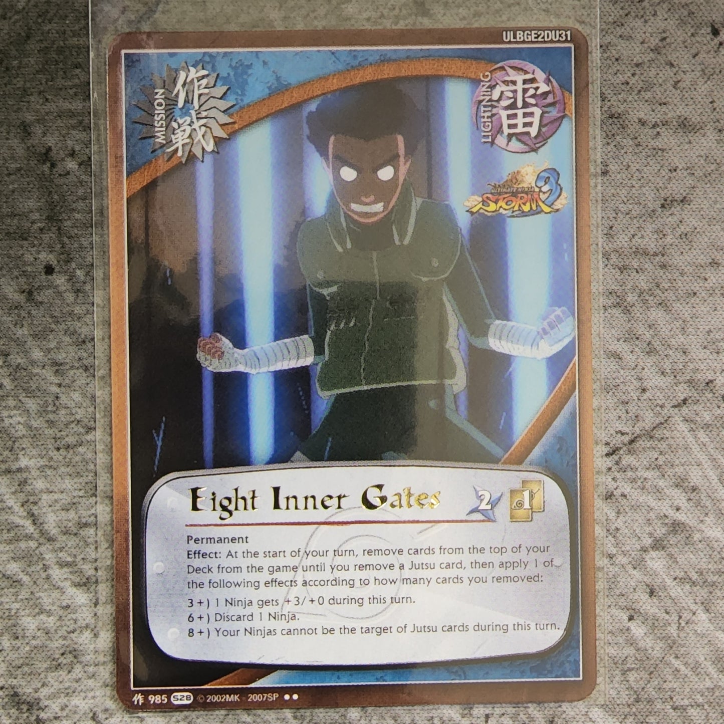 Eight Inner Gates Mission 985 Rare S28 Ultimate Ninja Storm 3 Naruto CCG