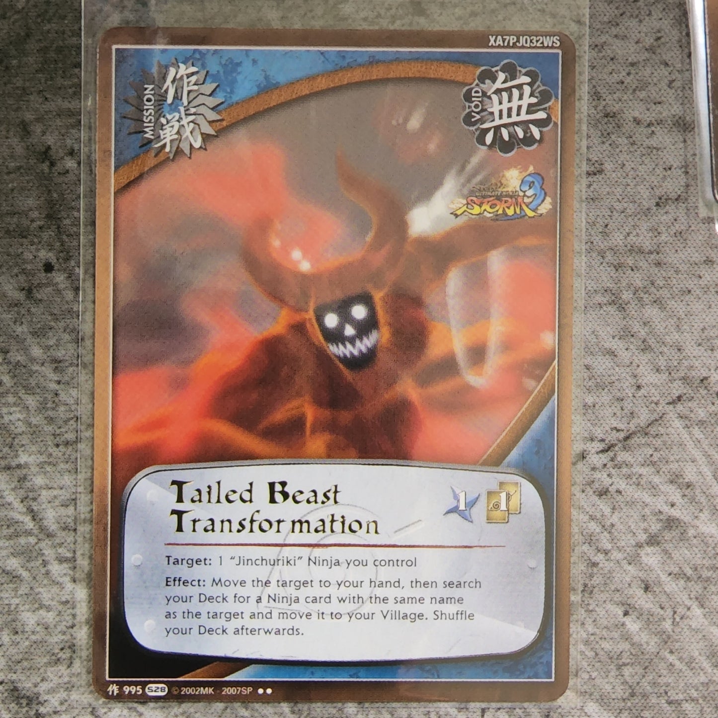 Tailed Beast Transformation Mission 995 Rare S28 Ultimate Ninja Storm 3 Naruto CCG