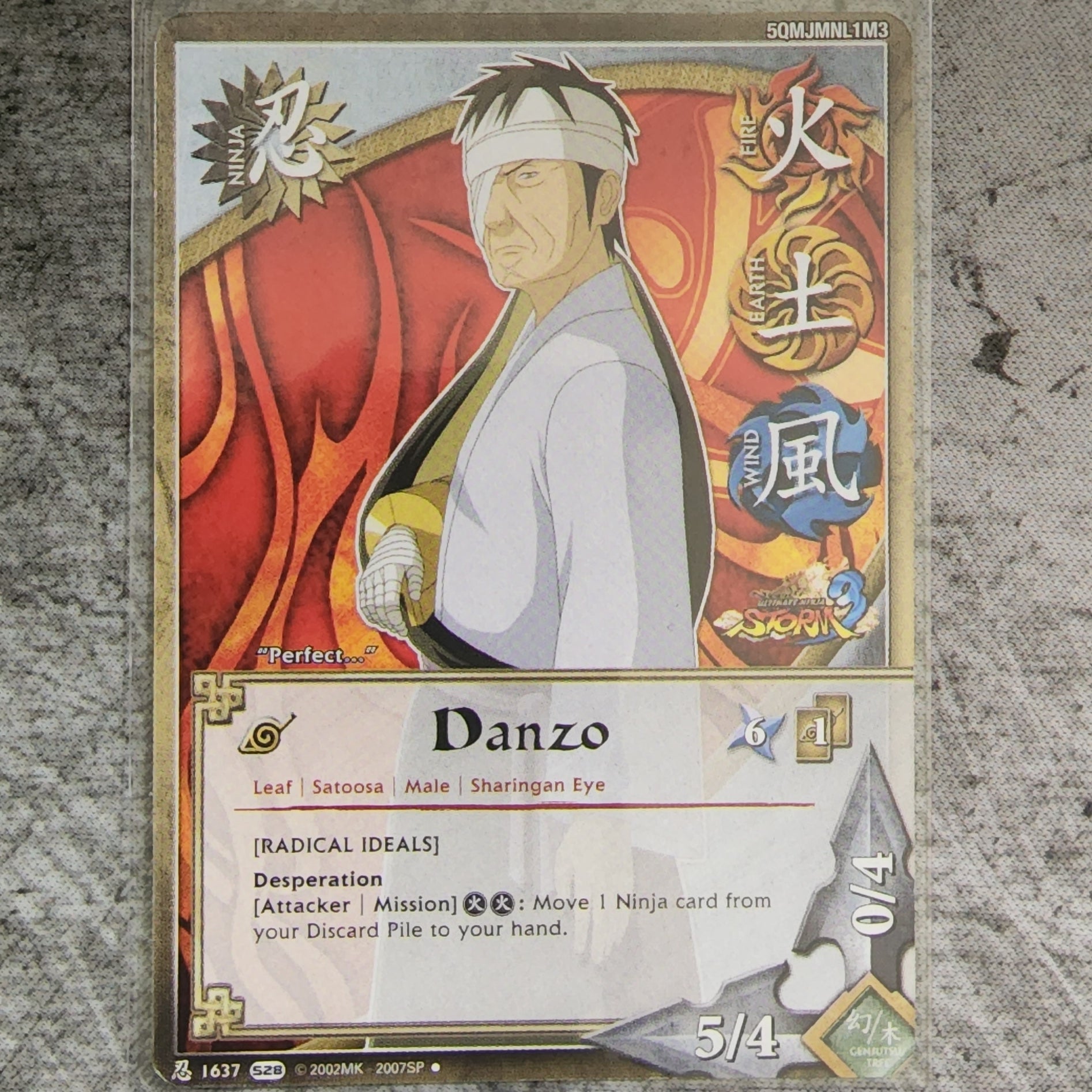 Danzo [Radical Ideals] Ninja 1637 Uncommon S28 Ultimate Ninja