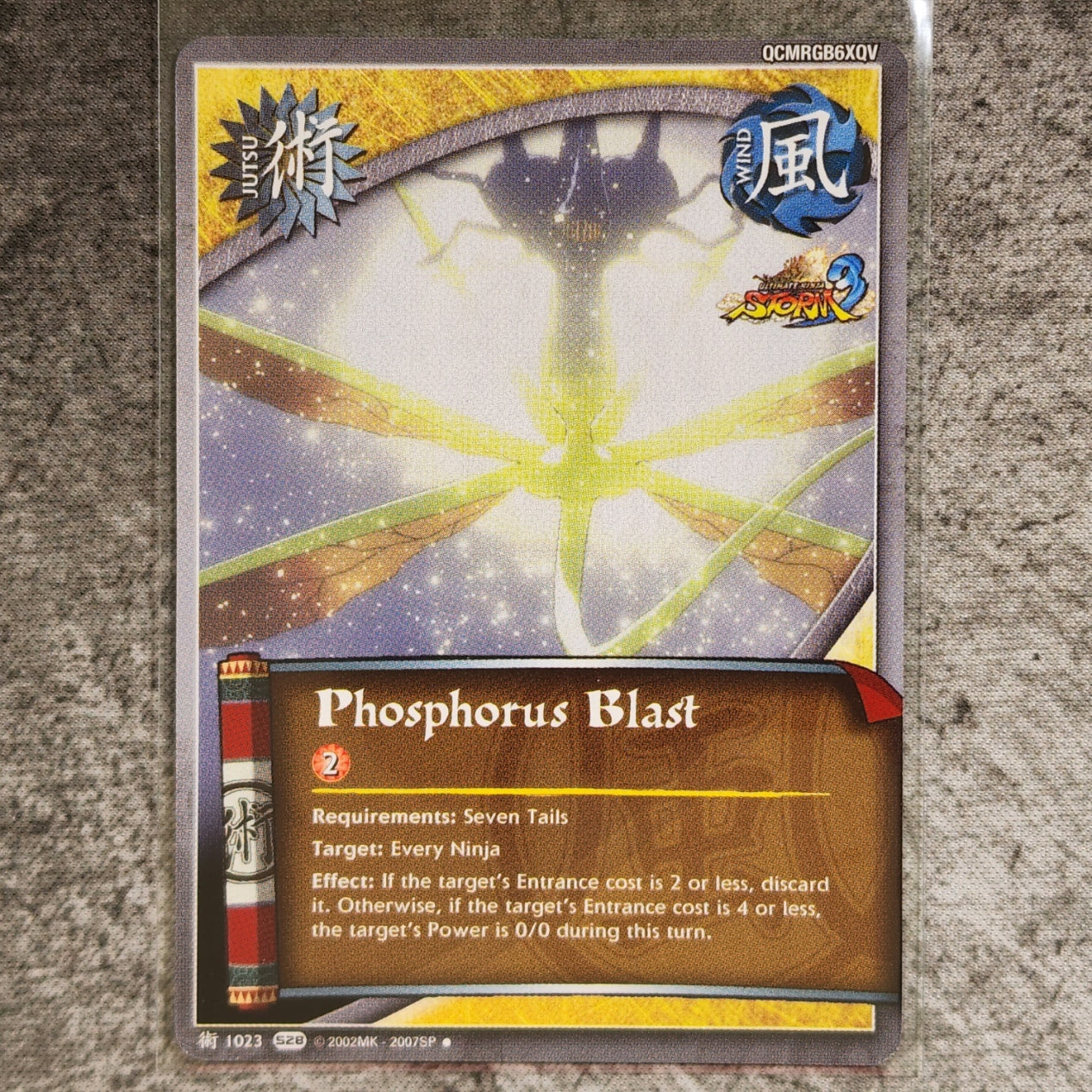 Phosphorus Blast Jutsu 1023 Uncommon S28 Ultimate Ninja Storm 3 Naruto CCG
