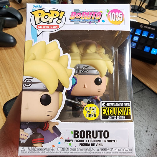 Boruto with Marks Glow-in-the-Dark Pop! Vinyl Figure - Entertainment Earth Exclusive