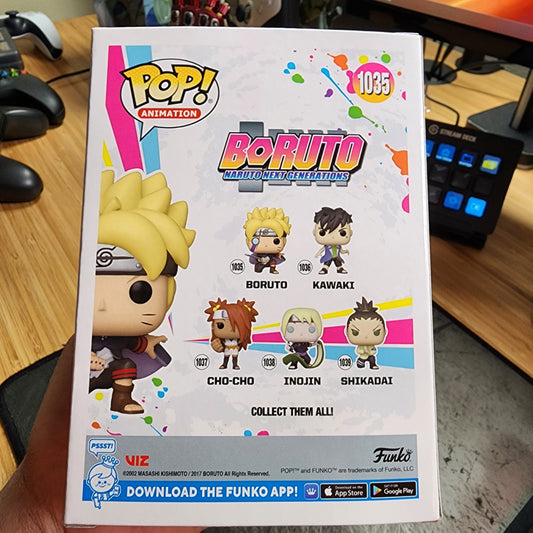 Boruto with Marks Glow-in-the-Dark Pop! Vinyl Figure - Entertainment Earth Exclusive