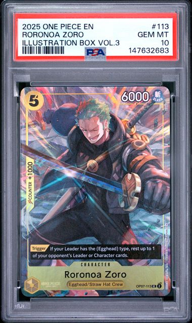 PSA 10 Roronoa Zoro 113 One Piece Promos 147632683