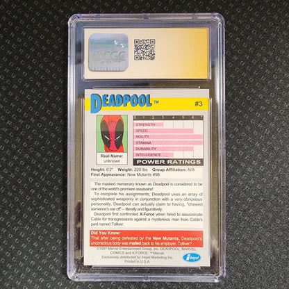 CGC 8 Deadpool X-Force Promo Set #3 signed Rob Liefeld
