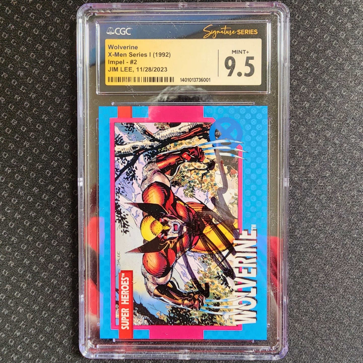 CGC 9.5 Wolverine X-Men Series 1 (1992) Impel #2 signed Jim Lee