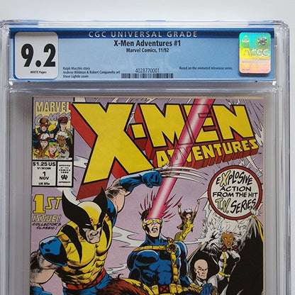 CGC 9.2 X-Men Adventures #1 11/92 Based on Animated Series