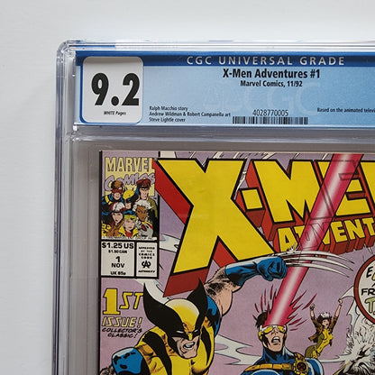 CGC 9.2 X-Men Adventures #1 11/92 Based on Animated Series