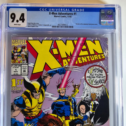 CGC 9.4 X-Men Adventures #1 11/92 Based on Animated Series