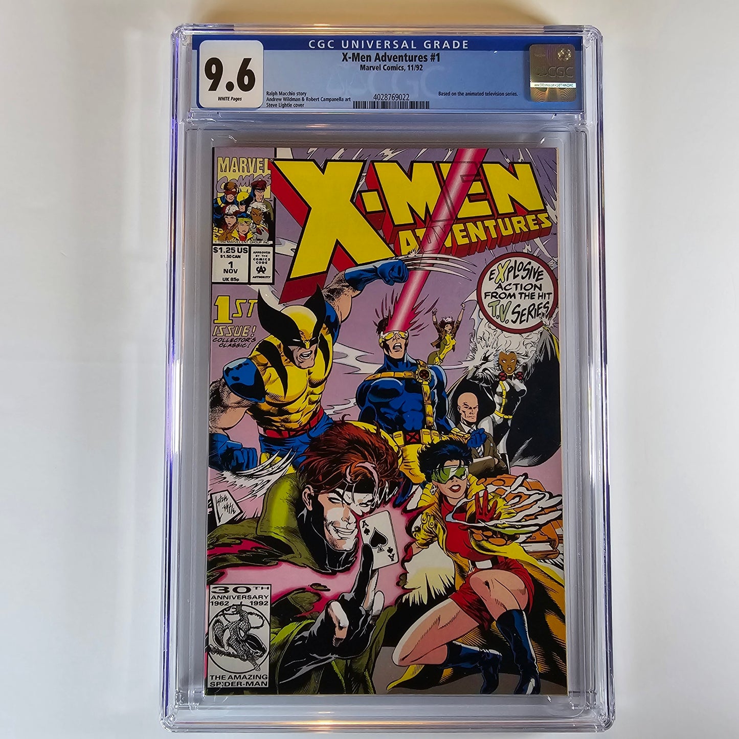 CGC 9.6 X-Men Adventures #1 11/92 Based on Animated Series