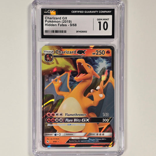 CGC 10 Charizard GX 9/68 Rare Pokemon Hidden Fates