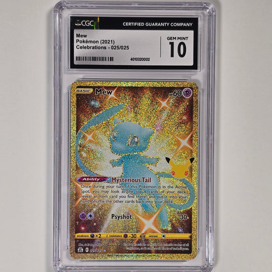 CGC 10 Mew 025/025 Secret Rare Pokemon Celebrations