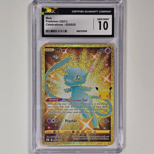 CGC 10 Mew 025/025 Secret Rare Pokemon Celebrations