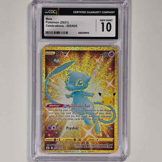 CGC 10 Mew 025/025 Secret Rare Pokemon Celebrations