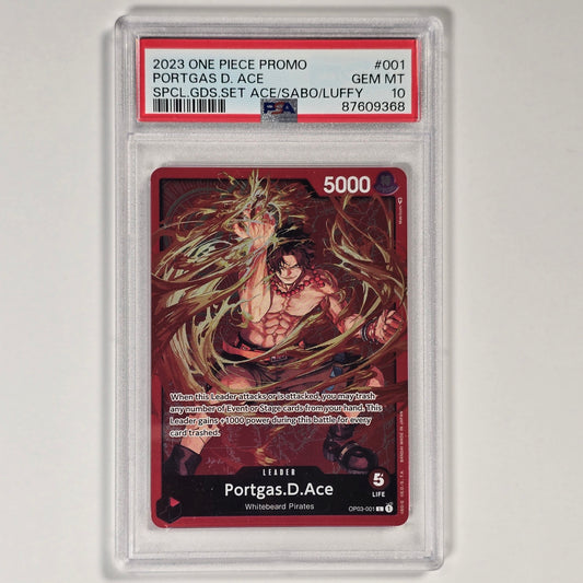 PSA 10 Portgas D Ace OP03-001 Special Goods Set Promo