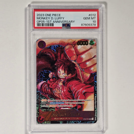 PSA 10 Monkey D Luffy ST01-012 Super Rare Awakening of the New Era